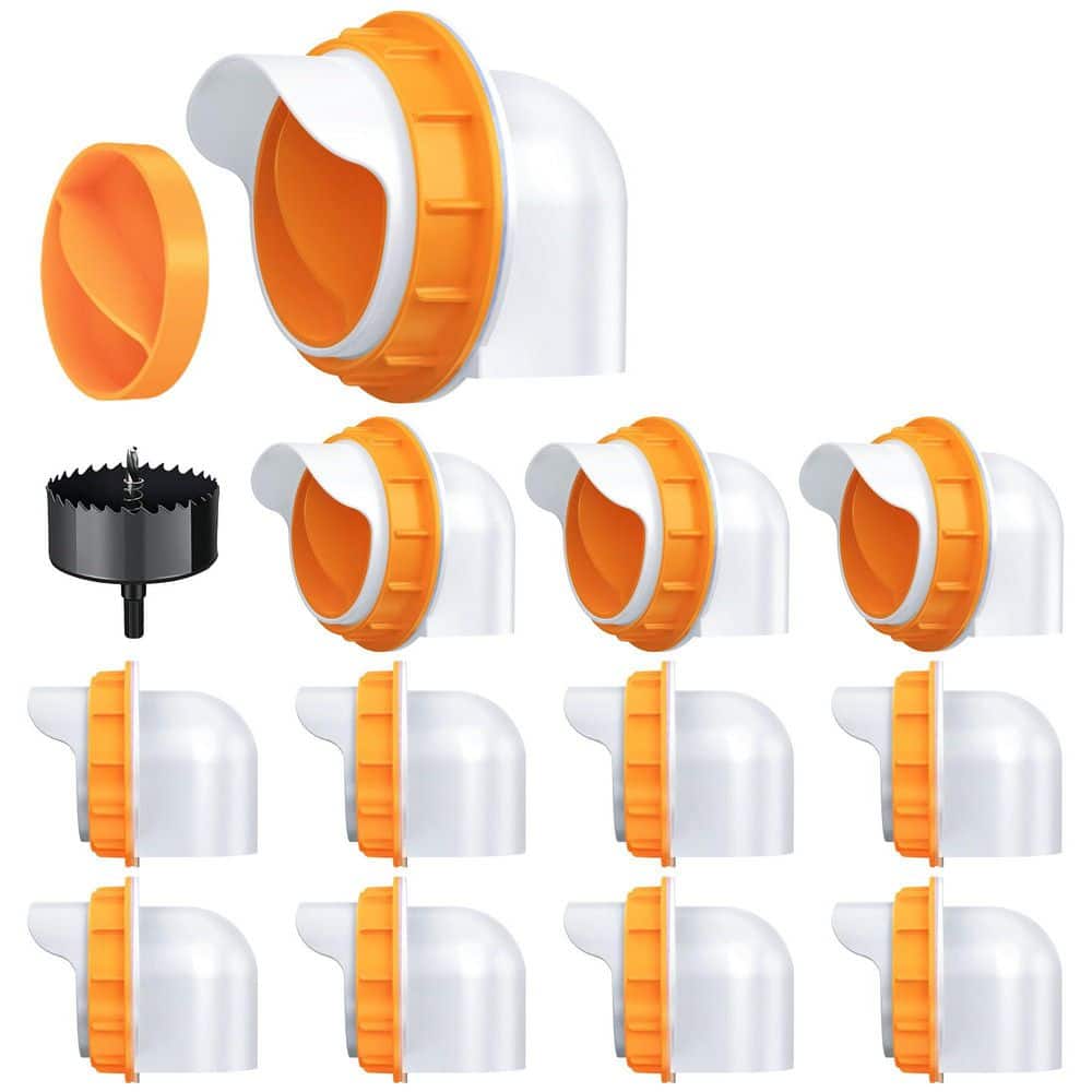 Chicken Feeder No Waste 12-Ports with 12-Covers and 1-Hole Saw, Rain Proof Gravity DIY Chicken Feeders Kit price history on PriceWatchPro
