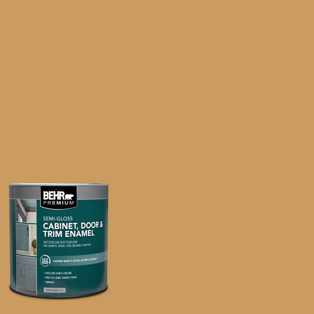 1 qt. #M280-6 Solid Gold Semi-Gloss Enamel Interior/Exterior Cabinet, Door & Trim Paint price history on PriceWatchPro