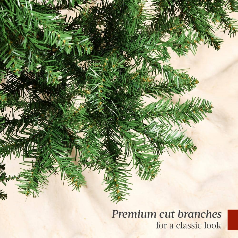 6ft Green Hinged Douglas Fir Artificial Christmas Tree with Metal Stand
