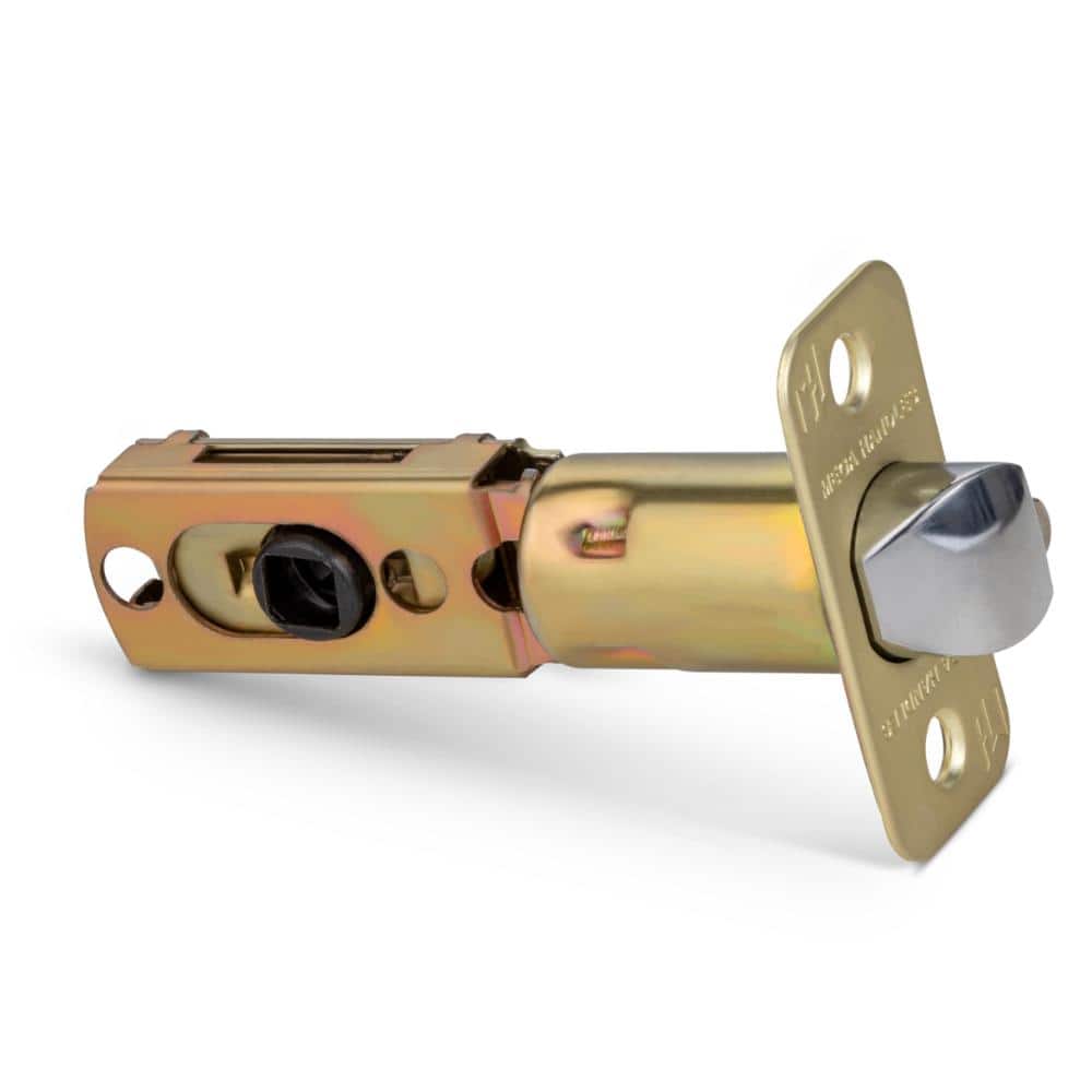 2-Way Adjustable Round Door Latch, Universal for Half Moon Spindles, Replacement Entry Latch - Satin Brass price history on PriceWatchPro