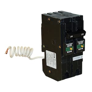 Type BR 20 Amp 1 in. Double Pole Plug-On Combination Arc Fault Circuit Breaker