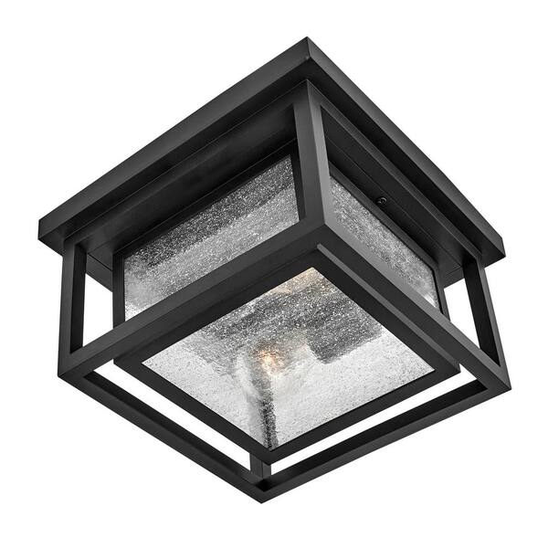 HINKLEY - Republic 11.0 in. 2-Light Black Flush Mount