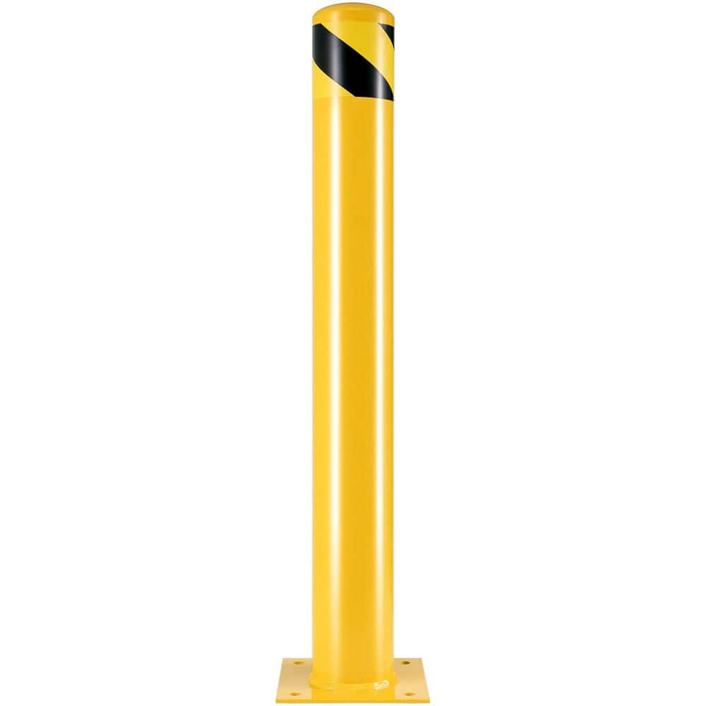 Safety Bollard Safety Barrier Bollard 4-1/2 in. OD 36 in. Height Yellow Powder Coat Pipe Steel Safety Barrier price history on PriceWatchPro