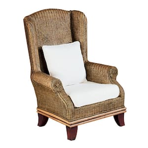 Bali Natural Antique Wing Chair