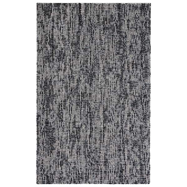 SAFAVIEH Abstract Black/Gray 9 ft. x 12 ft. Speckled Area Rug
