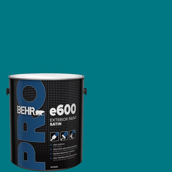 BEHR PRO 1 gal. #P470-7 The Real Teal Satin Exterior Paint