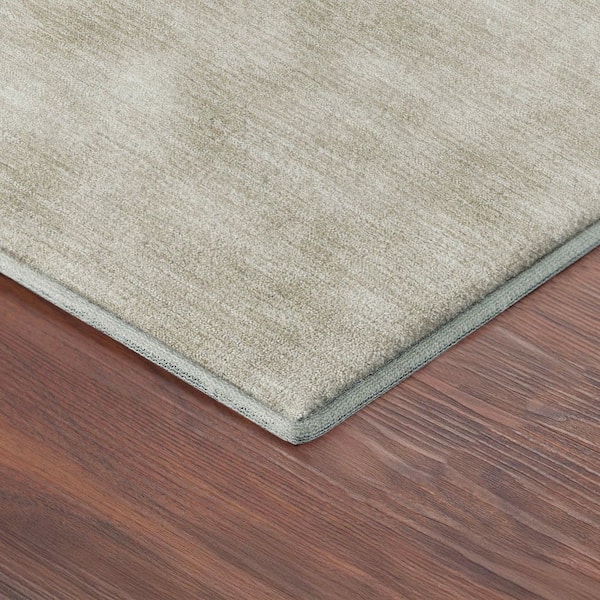 Mayfield Premium Machine Washable Abstract AMF2400 Beige 9 ft. x 12 ft. Area Rug