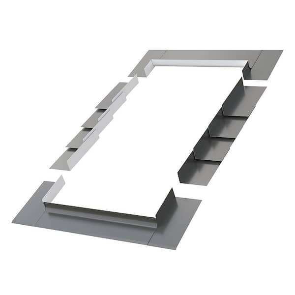 EL 21 in. x 54-7/16 in. / 70-1/4 in. Aluminum Low-Profile Shingle Roof Flashing Kit for Deck Mount Skylight