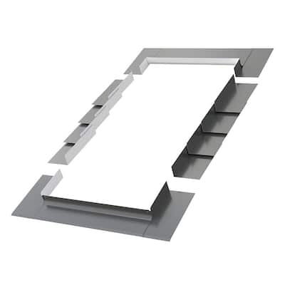 EL 22-1/2 in. x 54 in. / 70 in. Aluminum Low-Profile Shingle Roof Flashing Kit for Deck Mount Skylight