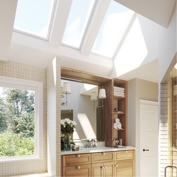 VELUX - 22.5 in. x 22.5 in. Fixed Curb-Mount Skylight with Tempered Low-E3 Glass