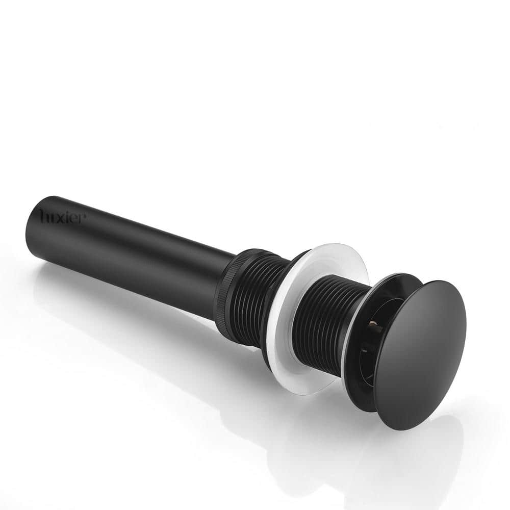 Matte Black Brass Bathroom Sink Pop-Up Drain Stopper