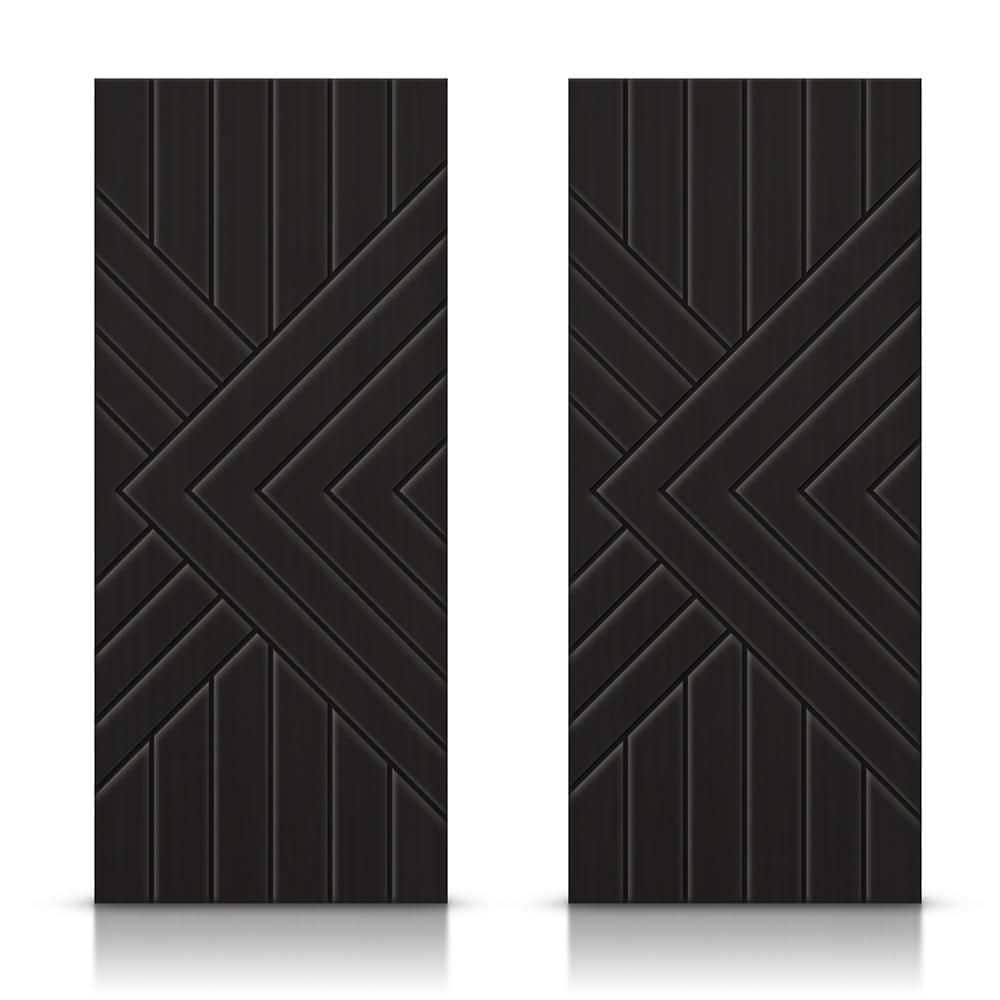 84 in. x 84 in. Hollow Core Black Painted Composite MDF Interior Double Closet Sliding Doors price history on PriceWatchPro