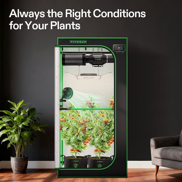 VIVOSUN 3 ft. x 3 ft. GIY Plus Smart Advance Grow Tent with Full