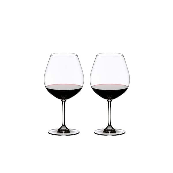 Riedel Vinum 24 3/4 fl. oz. Pinot noir Burgundy Red Wine Glasses (Set of 2)  6416/07 - The Home Depot