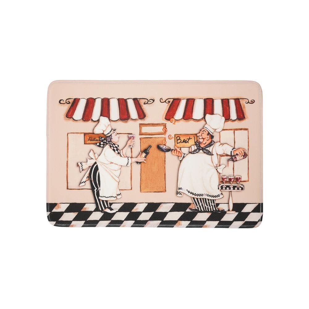 EverGrace Break time Chef Rectangle Kitchen Mat 22in.x 35in