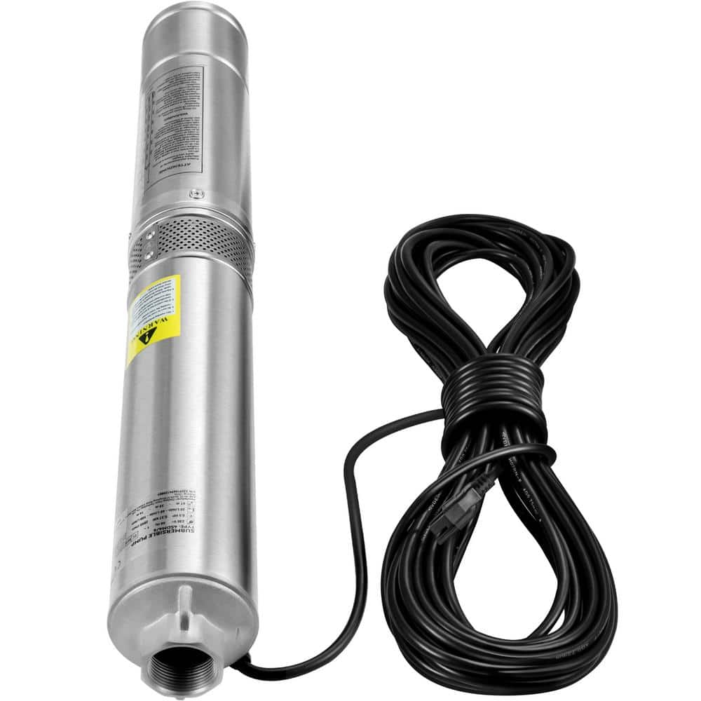 SKYSHALO Deep Well Submersible Pump 0.5 HP 115-Volt 28 GPM Flow 167 ft ...