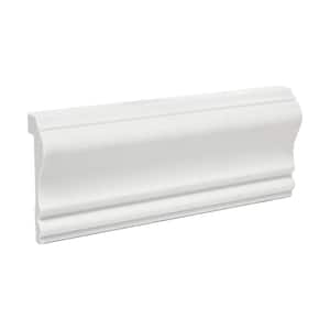 1 in. x 2-5/8 in. x 6 in. Long Recycled Polystyrene Cap Panel Moulding Sample