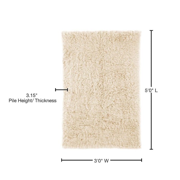 CLASSIC FLOKATI SHAG RUGS, PREMIUM 3” WOOL PILE