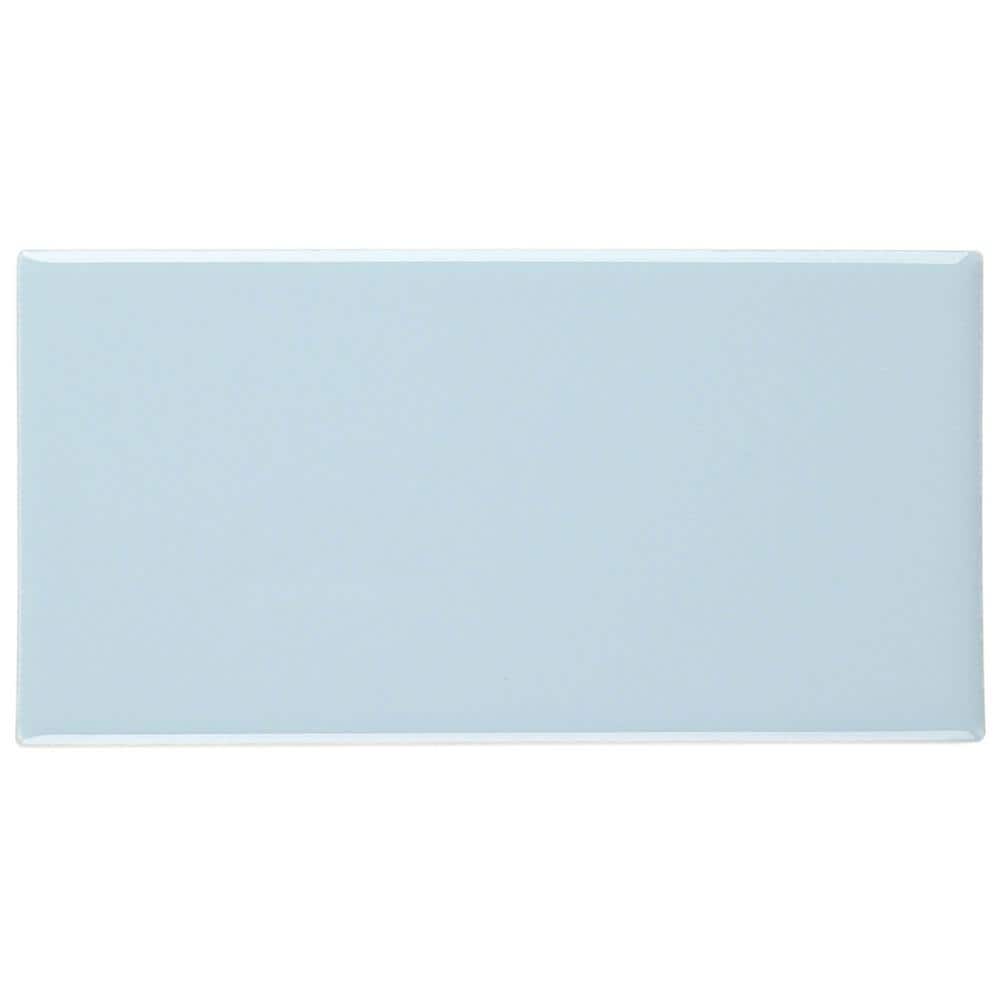 Restore 3 in. x 6 in. Glazed Ceramic Tide Blue Subway Tile (12.5 sq. ft./ca