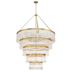 00633779093784, Emory 30-Light Modern Gold Chandelier