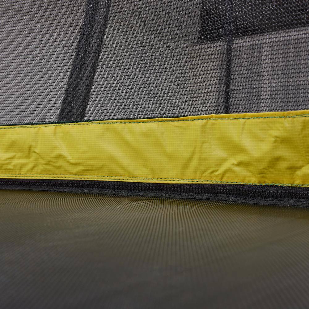 14FT Blue Outdoor Trampoline with Enclosure and Ladder