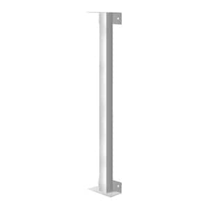 36 in. White Joining Post for Security Bars