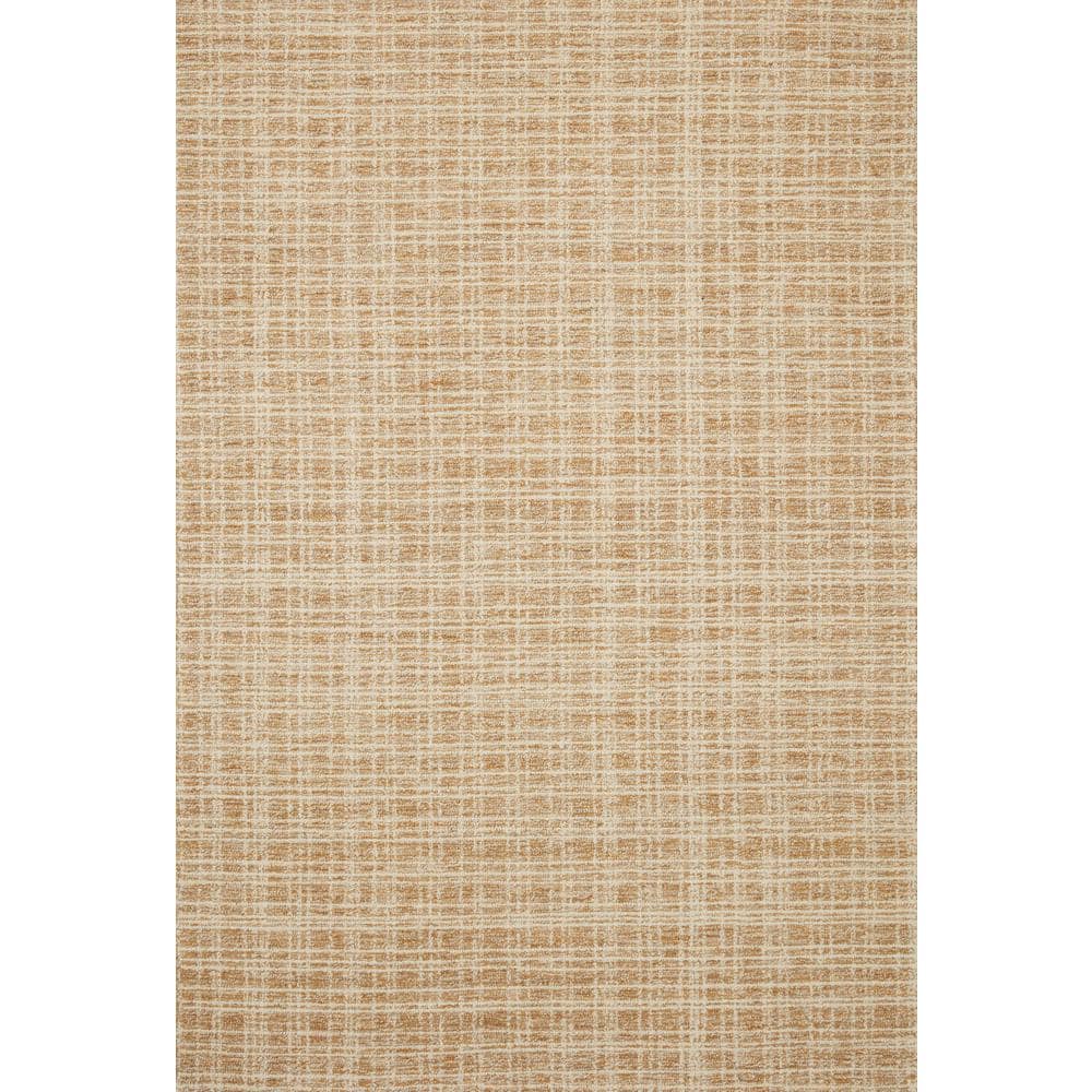 Straw and Ivory Hand-Tufted Wool Runner Rug 2' x 5'