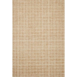 Chris Loves Julia x Loloi Polly Straw/Ivory 2 ft. x 5 ft. HandTufted Modern Area Rug