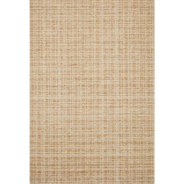 Chris Loves Julia x Loloi Polly Straw/Ivory 2 ft. 3 in. x 3 ft. 9 in. Hand-Tufted Modern Area Rug