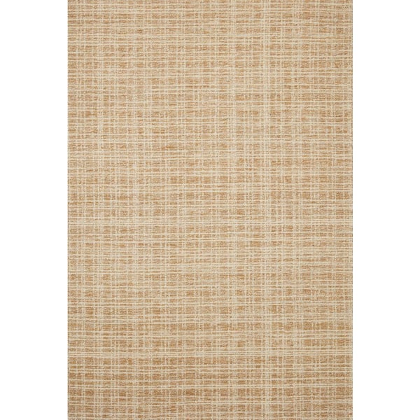 LOLOI II Chris Loves Julia x Loloi Polly Straw/Ivory 5 ft. x 7 ft. 6 in. HandTufted Modern Area Rug