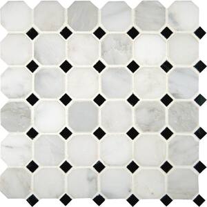 Greecian White 12 in. x 12 in. Polished Marble Floor and Wall Tile (1 sq. ft./Each)