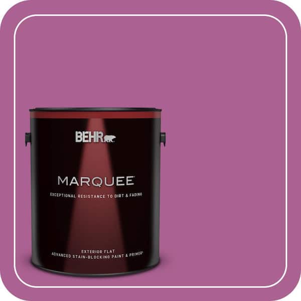 BEHR MARQUEE 1 gal. #680B-6 Exotic Bloom Flat Exterior Paint & Primer