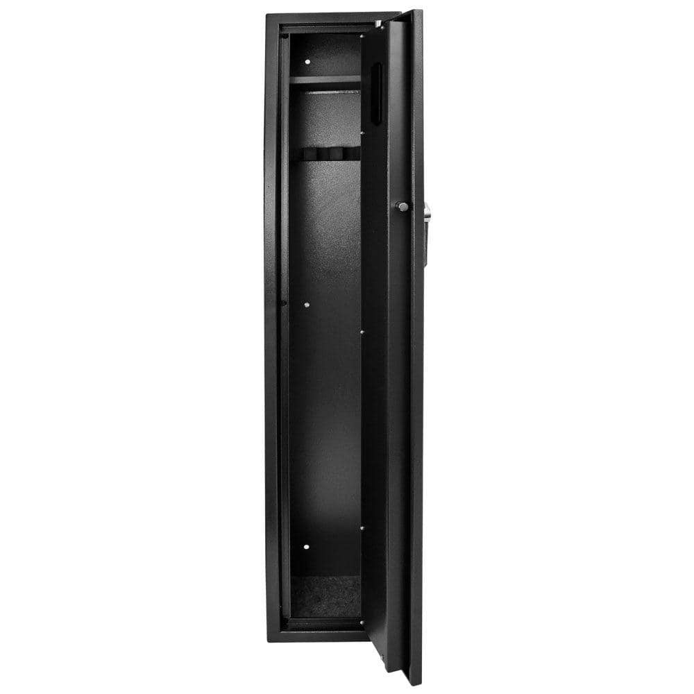 Black Steel Biometric Fingerprint Rifle Safe with Silent Mode