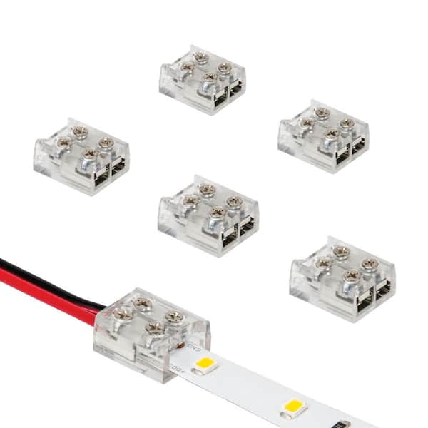 Armacost Lighting 2 Pin LED Strip Light Screw Tape to Wire Connector