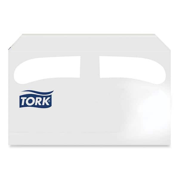 TORK 14.5 in. x 17 in. White Toilet Seat Covers (250/Pack, 20-Packs/Carton)