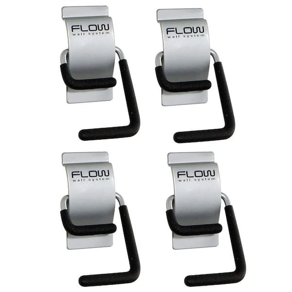Flow Wall Silver Storage S-Hook (4-Pack)