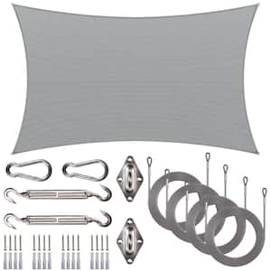 ROYAL SHADE 14 ft. x 20 ft. Rectangle Sun Shade Sail with Hardware