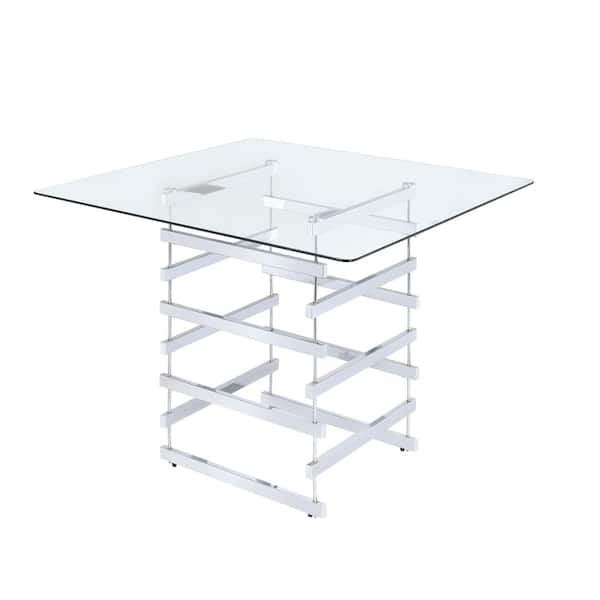 chrome bar height table