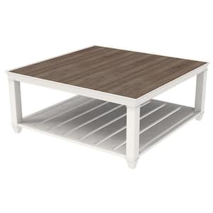 Marina Point Square Steel Outdoor Patio Chat Table