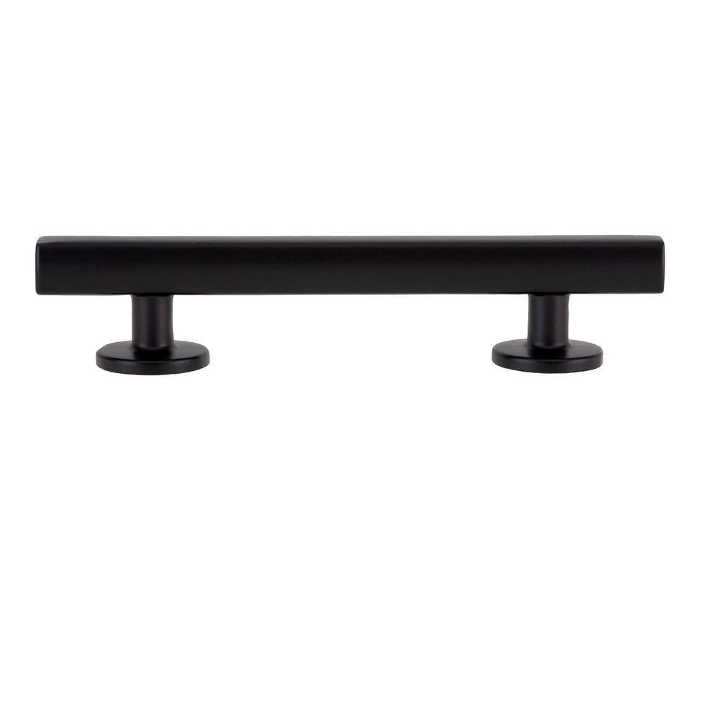 Flynn Matte Black 3-1/2" Center to Center Bar Pull