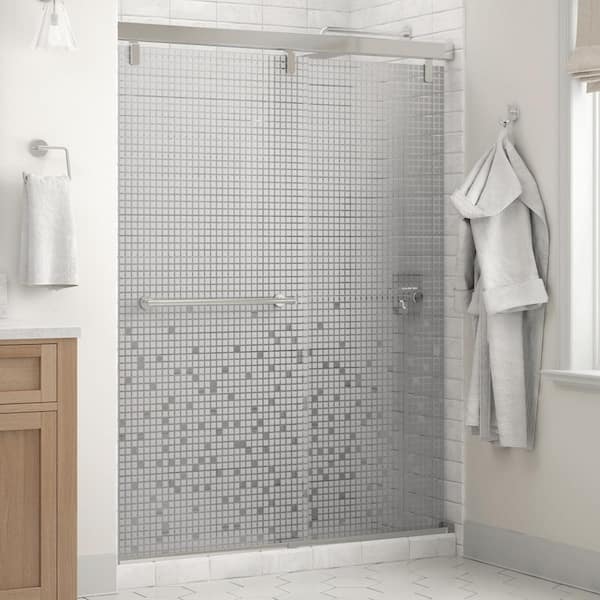 Delta Lyndall 60 x 711/2 in. Frameless Mod SoftClose Sliding Shower