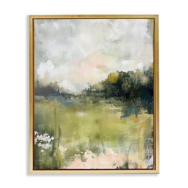Scenic Faded Atmosphere by Irena Orlov Gold Floater Frame Nature Graphic Art Print 31 in. x 25 in.