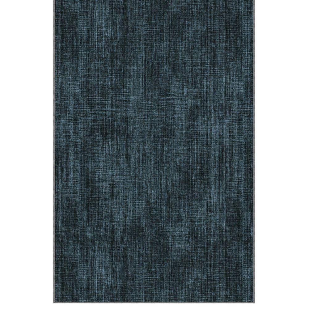 Non-Slip Rubberback Solid Design Indoor Area Rug, 7 ft. 10 in. x 13 ft., Charcoal Navy price history on PriceWatchPro