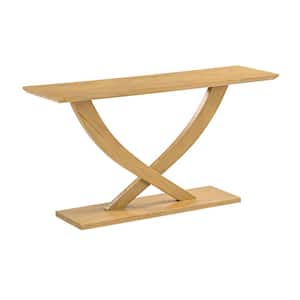 Rasmus 57 in. Honeycomb Finish Rectangle Wood Console Table