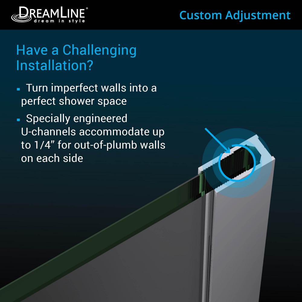 Prism Plus 42" Frameless Clear Glass Neo-Angle Shower Enclosure