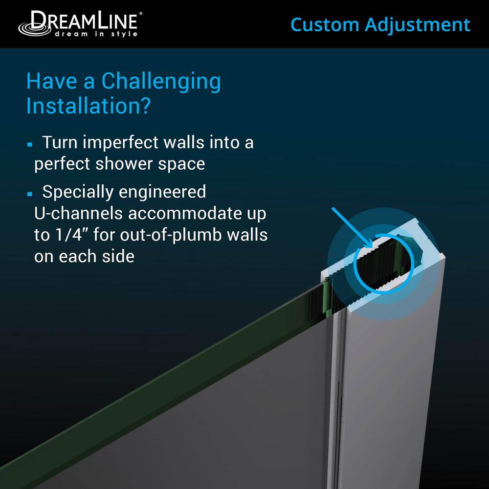 Prism Plus 36" Satin Black Frameless Neo-Angle Shower Enclosure