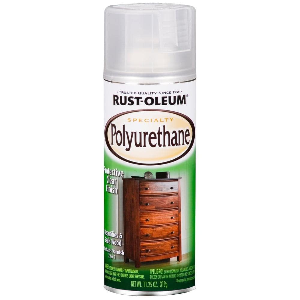 Rust-Oleum Specialty 11.25 oz. Semi-Gloss Clear Polyurethane Spray (6 ...