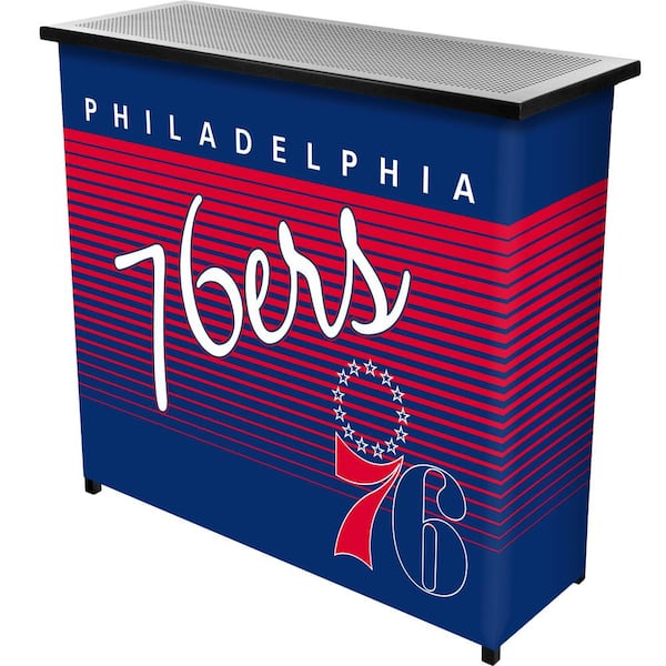 Unbranded Philadelphia 76ers Hardwood Classics Red 36 in. Portable Bar