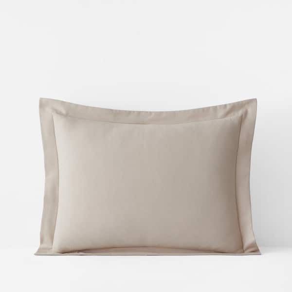 The Company Store Company Cotton Velvet Flannel Tan Cotton King Sham
