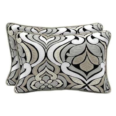 black and tan outdoor cushions